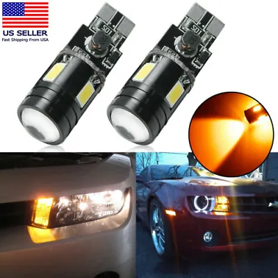 Amber 9W LED Light Bulb ERROR FREE T10 W5W 921 For Chevrolet Parking City Light • $7.99