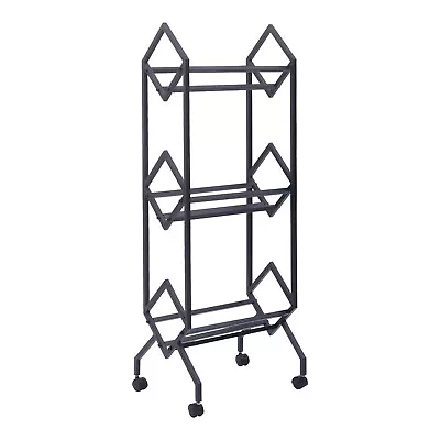Record Stand Mobile Vinyl Record Storage Rack With Casters For Storage Magazine • $54.15