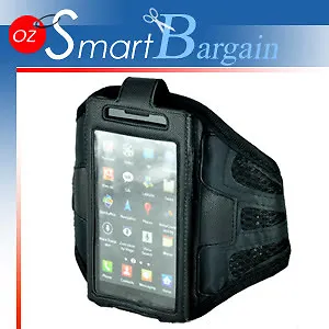 BLACK SPORTS ARMBAND CASE COVER FOR SAMSUNG GALAXY S I9000 • £4.99