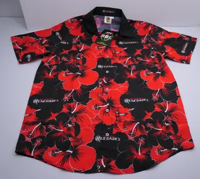 Melbourne Renegades XL Hawaiian Shirt Cricket T20 BBL KFC Button Collar S/S BNWT • $44.99