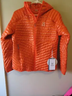 Womens New Haglofs L.I.M. Mimic Jacket Hoody Size Medium Color Flame Orange • $174.47