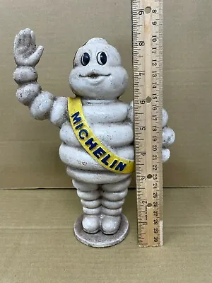 Michelin Tire Guy Man Figure Piggy Bank In Antiqued Cast Iron • $69.50