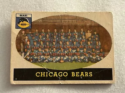 1958 Topps Football #29 Chicago Bears P498 • $1.50