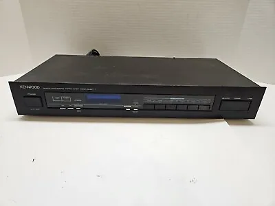 Vintage Kenwood Basic T1 Quartz Synthesizer AM/FM Stereo Tuner Tested Working • $44.95