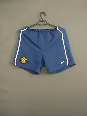 Manchester United Shorts Size SMALL Soccer Nike 287614-435 Ig93 • $18.69