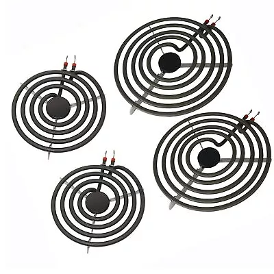 4 PCS Electric Range Burner Element Unit Set 2 PCS WB30M1 6  And 2 PCS WB30M2 8  • $34.95