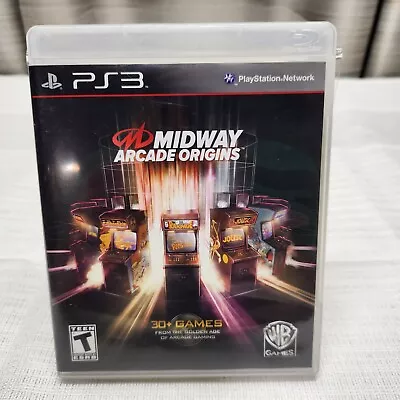 Midway Arcade Origins Sony PlayStation 3 PS3 Original Case • $22