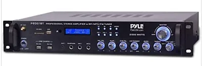 Pyle P2001BT 2000W 4 Channel AV Receiver Preamplifier  - Black • $100