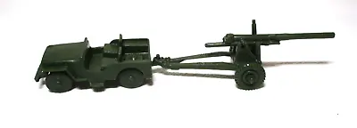 VINTAGE MARX 1960s ARMY JEEP AND TROOP HOWITZER FOR TOY SOLDIER PLAYSETS • $6.99