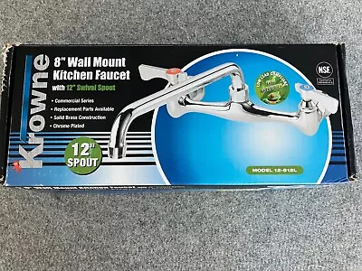 Krowne 8  Wall Mount Kitchen Faucet. New Condition Never Been Used.  • $50