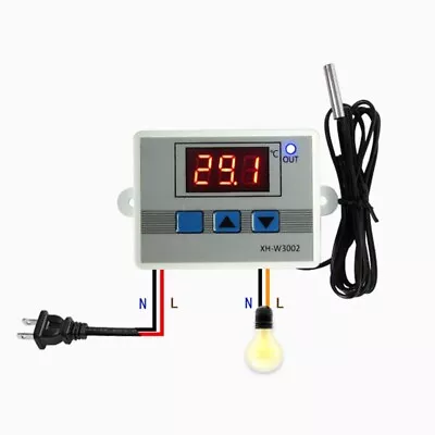 £5.95 • Buy 12/24/220V-Digital LED Temperature Controller Thermostat Control Switch W/Probe