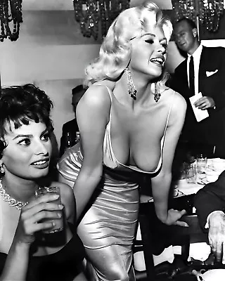 Sophia Loren & Jayne Mansfield 8 X 10 Photograph Art Print Photo Picture • $6.99