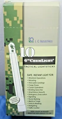 LC Industries ChemLight 6 Inch Red Box Of 10 Military Grade Glow Sticks  • $19.99