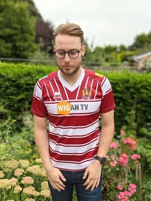 £14.99 • Buy Errea XS Wigan Warriors Home Rugby League Shirt Men's 2016 #5 Dom Mandredi