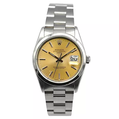 Vintage Rolex Oyster Perpetual Date Tropical Silver Dial 15200 Wristwatch C1991 • $2247