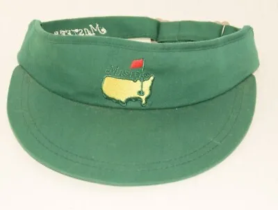 $19 • Buy Vintage The Masters American Needle Golf Visor Cap Green Made In USA Augusta Nat