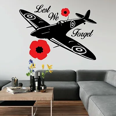 £11.99 • Buy Lest We Forget Help For Heroes Charity War Vinyl Decal Wall Art Sticker UK Car