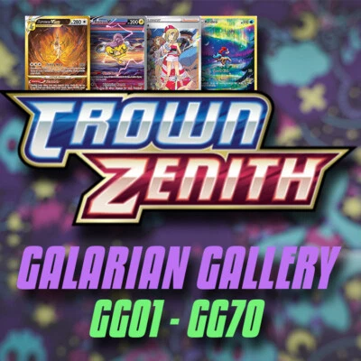 $6.95 • Buy Crown Zenith SINGLES *Choose Your Cards* - GALARIAN GALLERY - GG - Pokemon TCG
