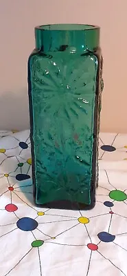 Classic Rare Dartington Green Marguerite Vase MCM Frank Thrower English Glass • £69.99