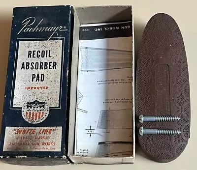 PACHMAYR F325 Vintage Unused Recoil Absorber Pad White Line Orig Box Brown • $21.24