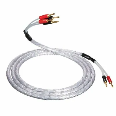 QED XT25 BiWire Speaker Cable 4.0m Length - 2 To 4 Metal Airloc Bananas • £121.85