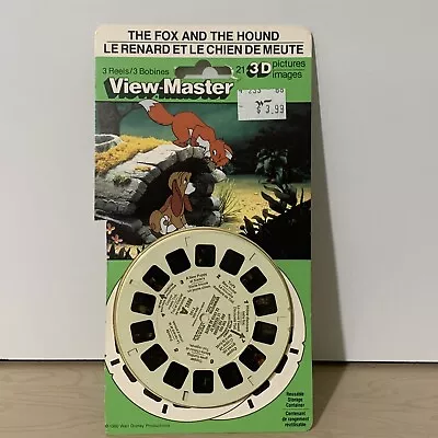 Vintage Disney The Fox And The Hound 3D View-Master 3 Reel Pack 1980 • $13.50