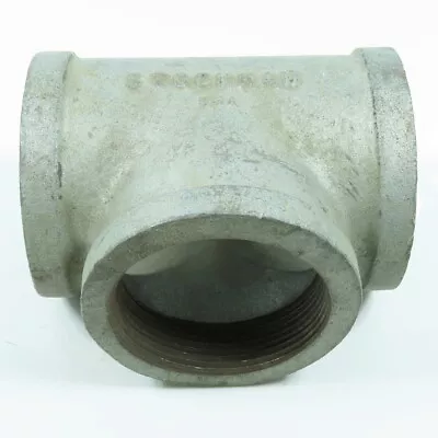 3  X 3  X 3  NPT Galvanized Iron Black Pipe Tee Fitting • £47.43