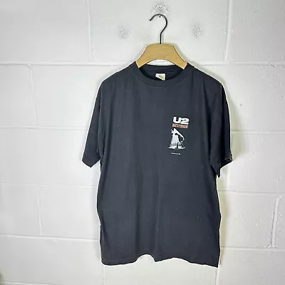 Vintage U2 Shirt Mens Extra Large Black Rattle And Hum 1988 Single Stitch Band • £33.95