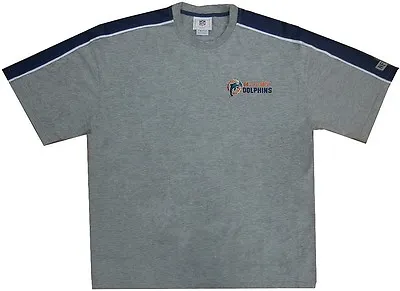 Miami Dolphins NFL Mens Vintage Embroidered Logo Shirt Gray Size 2XL • $19.99