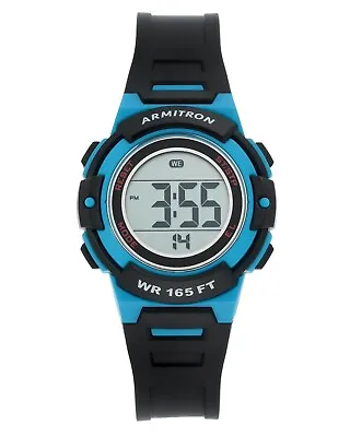 Armitron Sport Women's Digital Chronograph Resin Strap Watch 45/7110NBL • $16.95