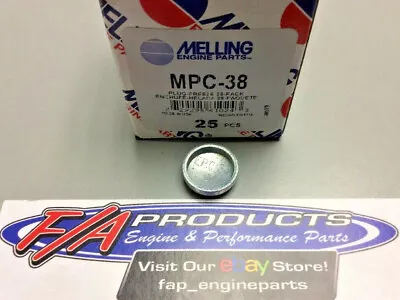 Melling MPC-38 Steel 3/4  Deep Cup Expansion Freeze Out Block Plugs • $2