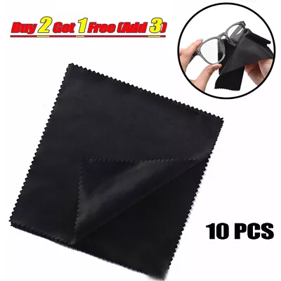 10x Microfibre Cleaning Cloths For Glasses Spectacles Lens Camera Mobile Phones • £3.38