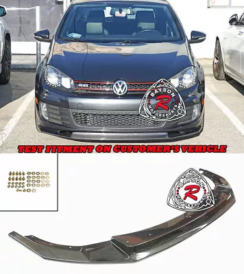 Fits 10-14 VW MK6 GTI Only NSD Style Front Bumper Lip (Carbon) • $489.99