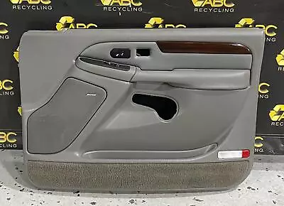 2003 Cadillac Escalade Front Door Trim Panel Right RH Pewter ESCALADE 03 OEM • $160