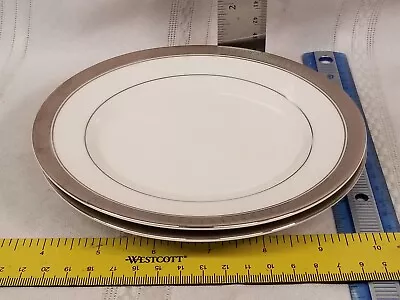 2 Mikasa Palatial Platinum Bread & Butter Plates • $51.44