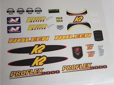 Sticker Decal Set Fits K2 ProFlex 3000 Noleen ELT Fork Green Or White Frame • $60