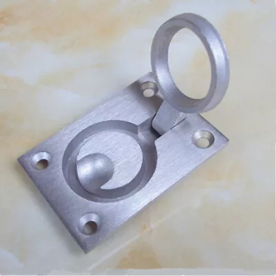 Hidden Cupboard Handle Stainless Steel Recessed Pull Cabinet Drawer Door Ring • $10.77