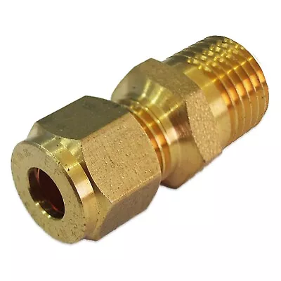 6mm COPPER COMPRESSION FITTING To 1/4  BSP MALE THREAD ADAPTOR PIPE FITTING LP • £9.50