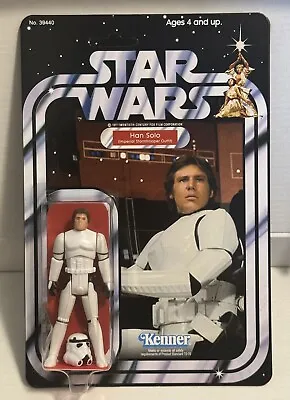 Custom Carded Han Solo Stormtrooper L17 Vintage Style Figure POTF SLC Stan Solo • $33.99