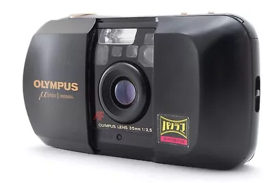 [Near MINT++] Olympus μ Mju Panorama Black 35mm F/3.5 Point & Shoot From JAPAN • $114.99