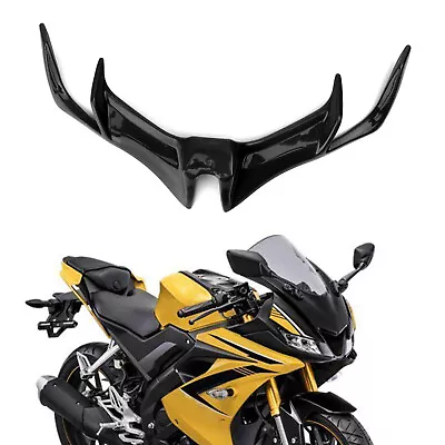 Motorcycle Front Panel Winglet Fairing For YAMAHA YZF-R15 V3.0 2017-19 Black P3 • $45.61