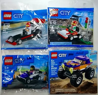 LEGO City:(60251) Monster Truck (30314) Go-Kart Racer (30358) Dragster (30589) • $44.99