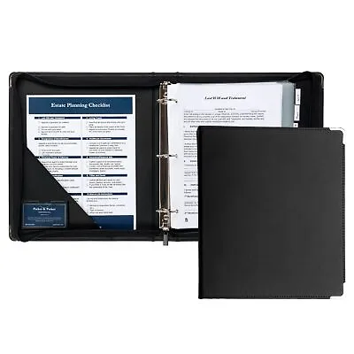 Classic Professional 3 Ring Zippered Binder 2 Inch Round Ring Portfolio Organ... • $26.94