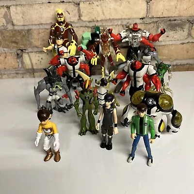 Ben 10 Action Figures Cartoon Network 2006-08 Lot Of 19 Bandai - See Description • $149.99