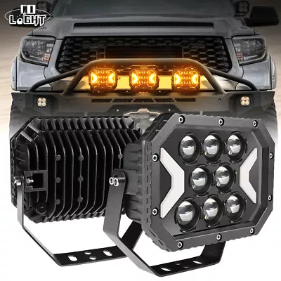 Colight 7'' LED Offroad Driving Fog Work Light White/Amber DRL Turn Singal Lamp • $69.99