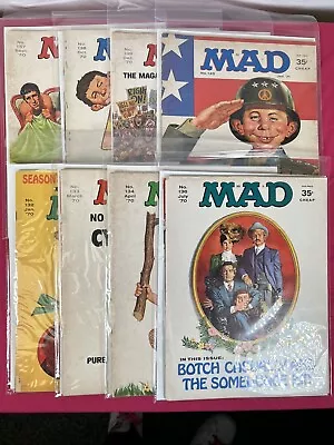 LOT Of 8 1970 Mad Magazines #132 133 134 136 137 138 139 140 - Nice! • $7.99