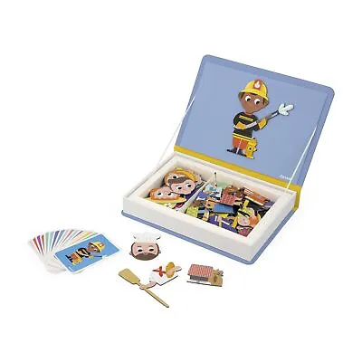 Janod - Magnéti'Book Occupations - Magnetic Educational Game - 48 Magnets + 16 M • £24.27