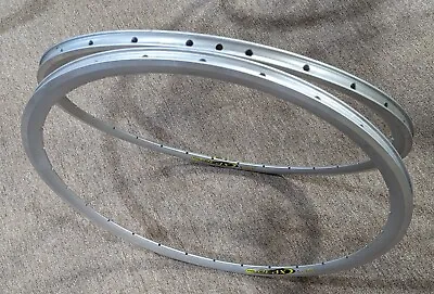 Vintage Mavic CXP 30 Aero Rims PAIR NOS Clincher  Silver 700c X 28 Hole FRANCE • $139