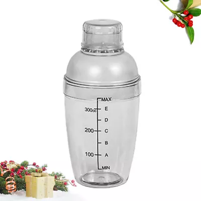  350 Ml Cocktail Shaker Bottle Martini Clear Container Baby Milk Tea • £8.47