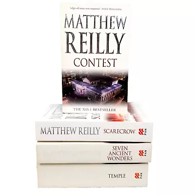 Matthew Reilly Small Paperback Book X 4 Bundle Lot Set Temple Scarecrow Wonders • $17.99